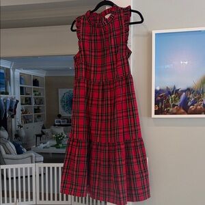 J. Crew factory Plaid Red Dress